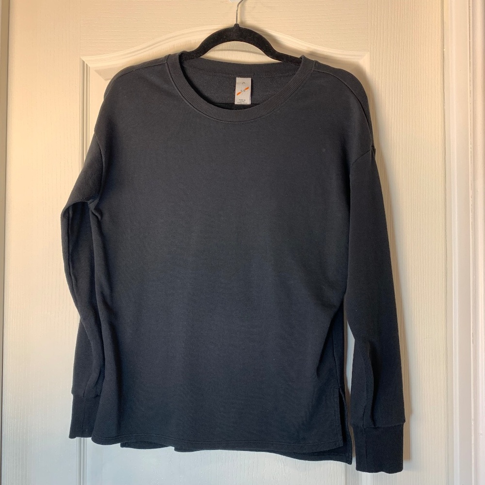 HEAD Women’s Black Long Sleeve Athletic Crewneck Small Performance Layering Top